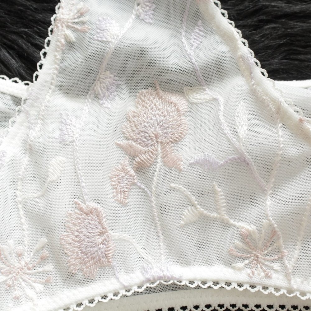 Free People So Into You Embroidered Bra White S - Picture 6 of 7